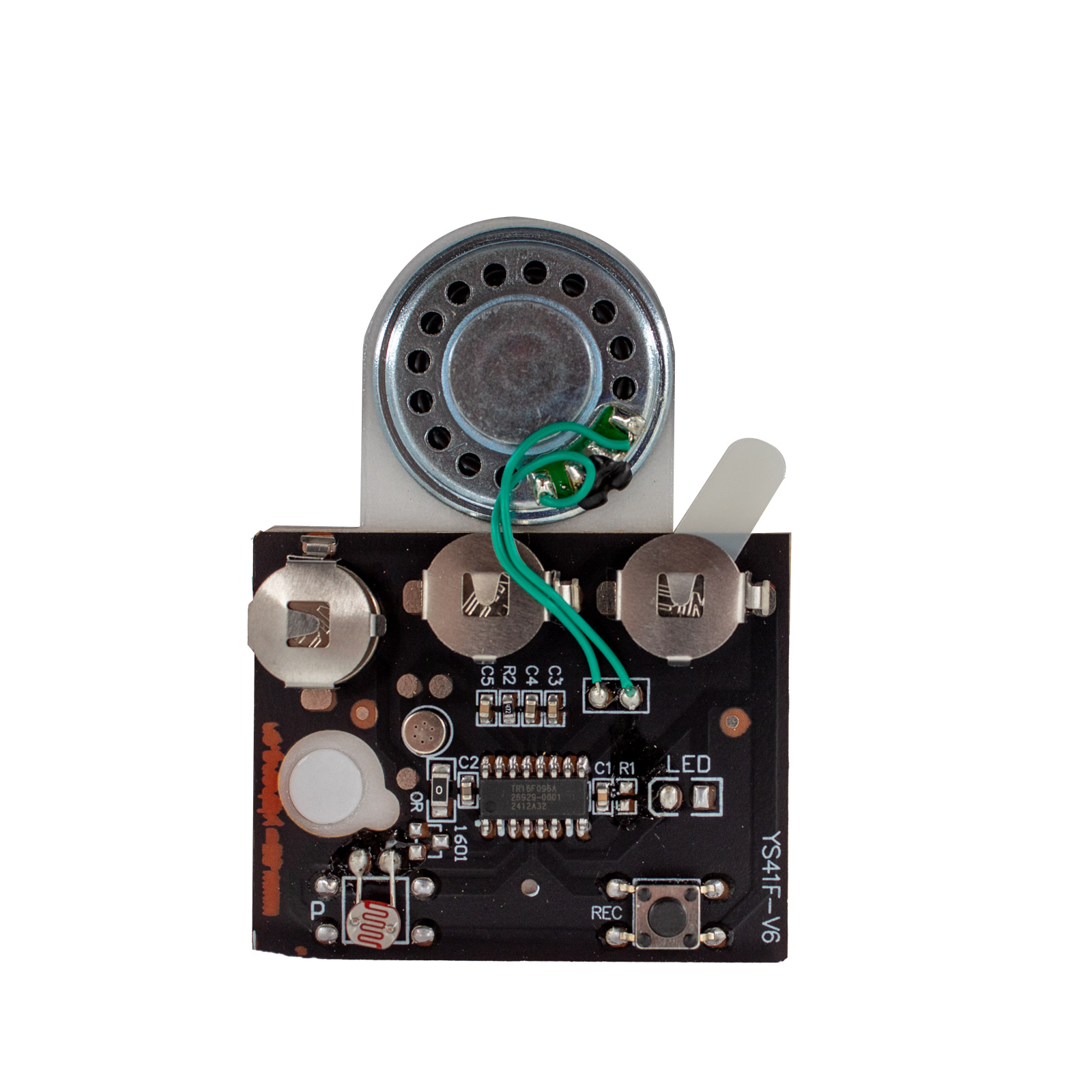 Module sonore pour cartes d'anniversaire avec capteur de lumière