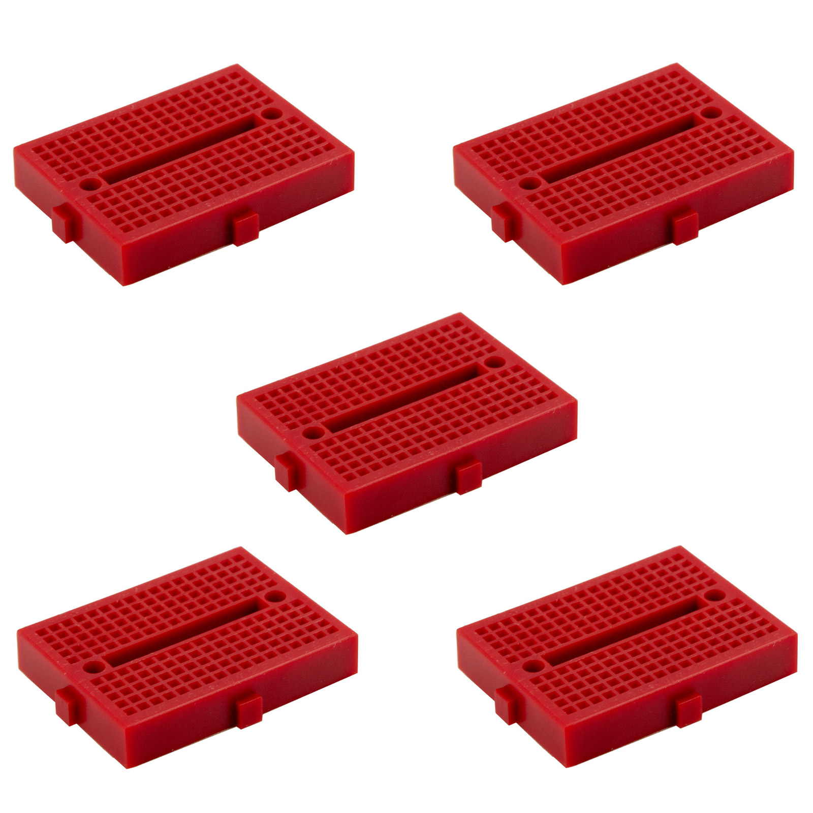 5x Mini carte breadboard SYB-170 Rouge