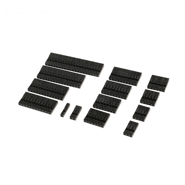 Assortiment de boîtiers Dupont à sertir, fiches femelles, simple rangée, 2,54 mm, 280 pièces