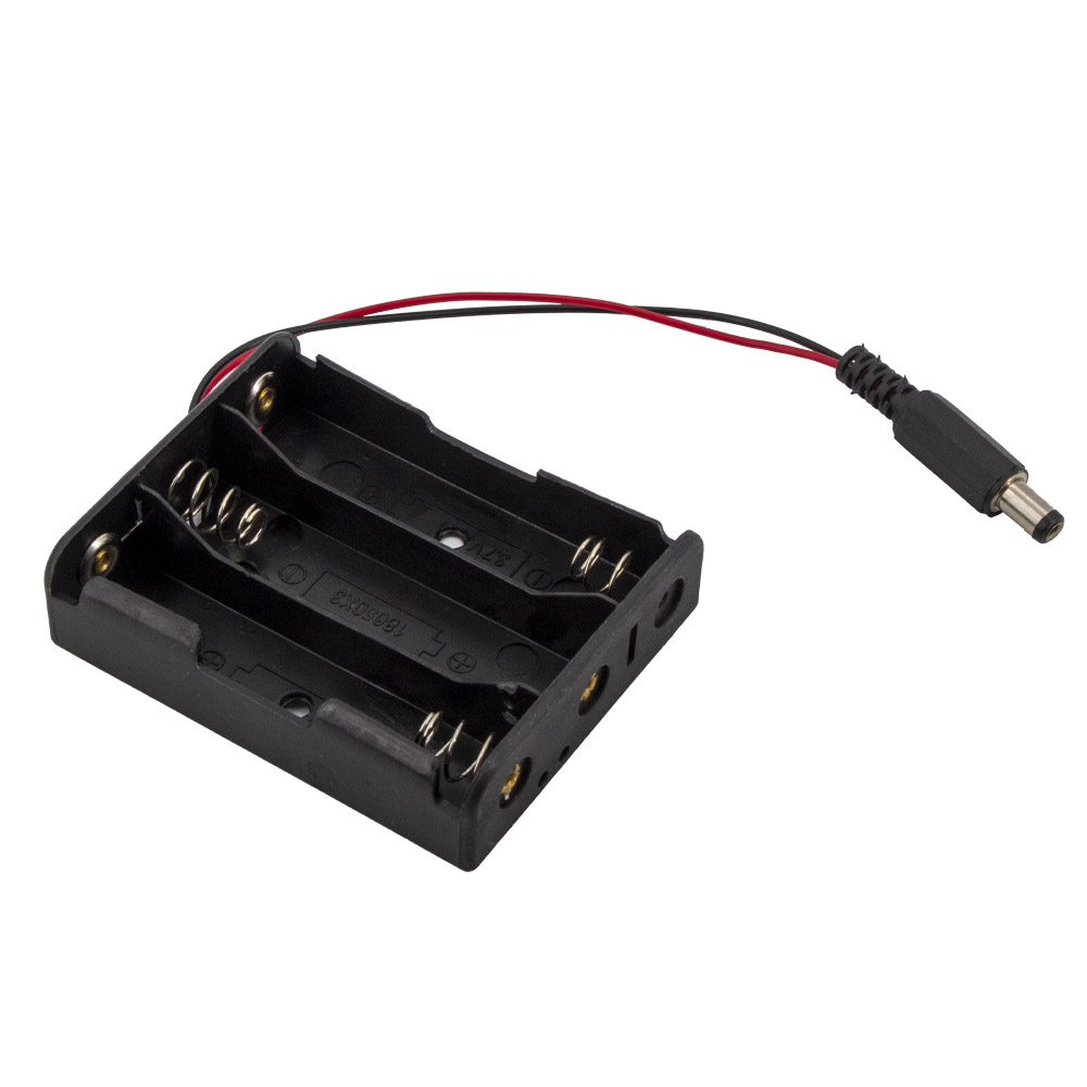 Boîtier de batterie pour 3x 18650 avec connecteur DC