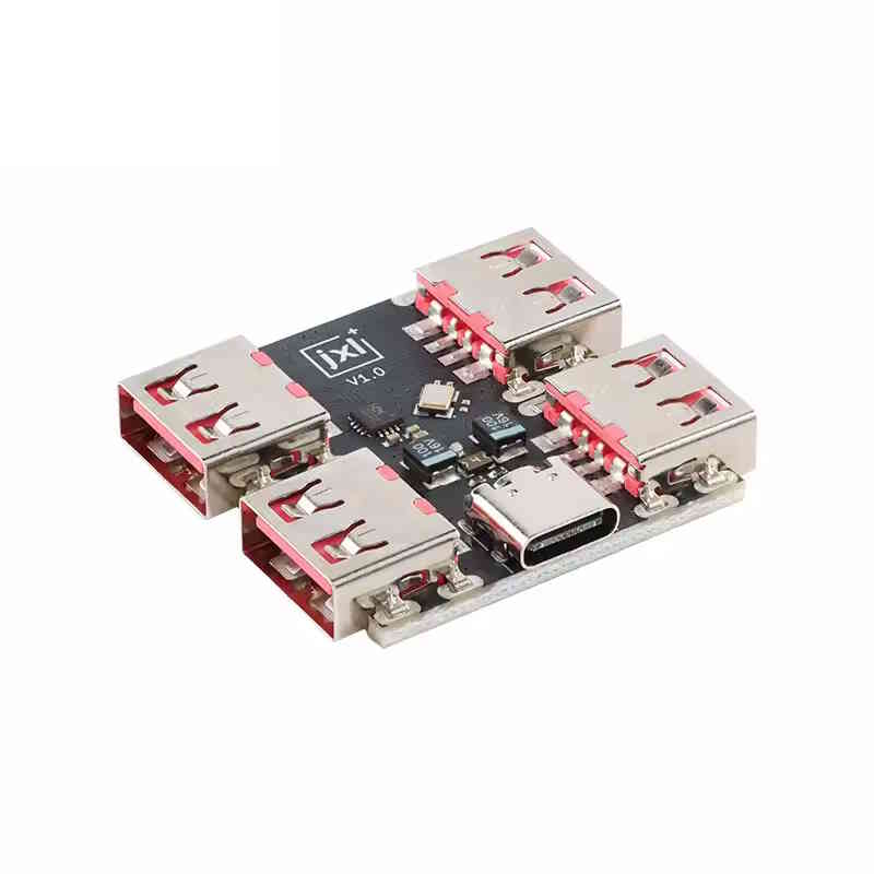 Module hub USB 2.0 4 ports avec entrée Type-C 40 Mo/s XL334P4