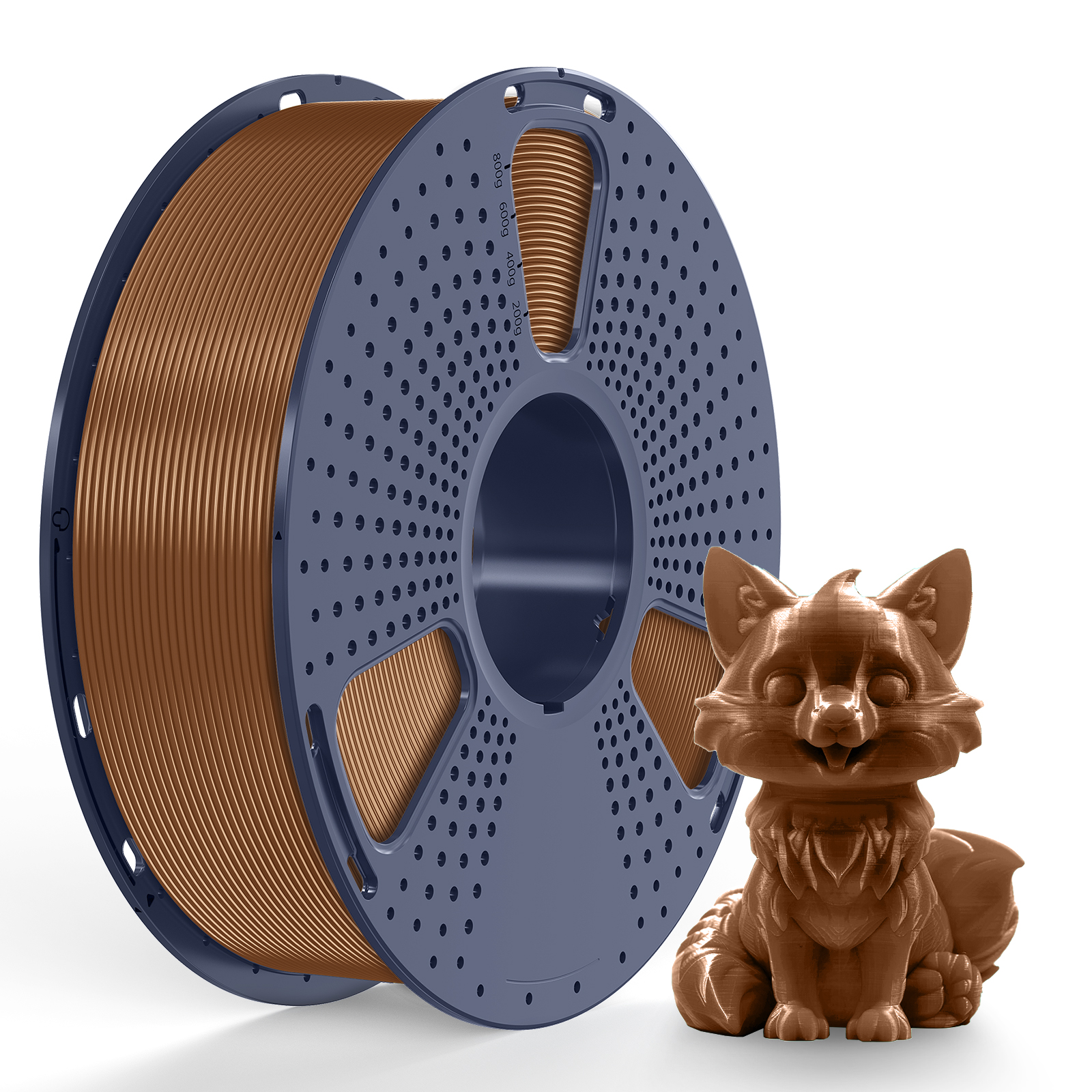 Filament PETG Sunlu, couleur Coffee Brown, 1,75 mm, 1 kg – Image 2