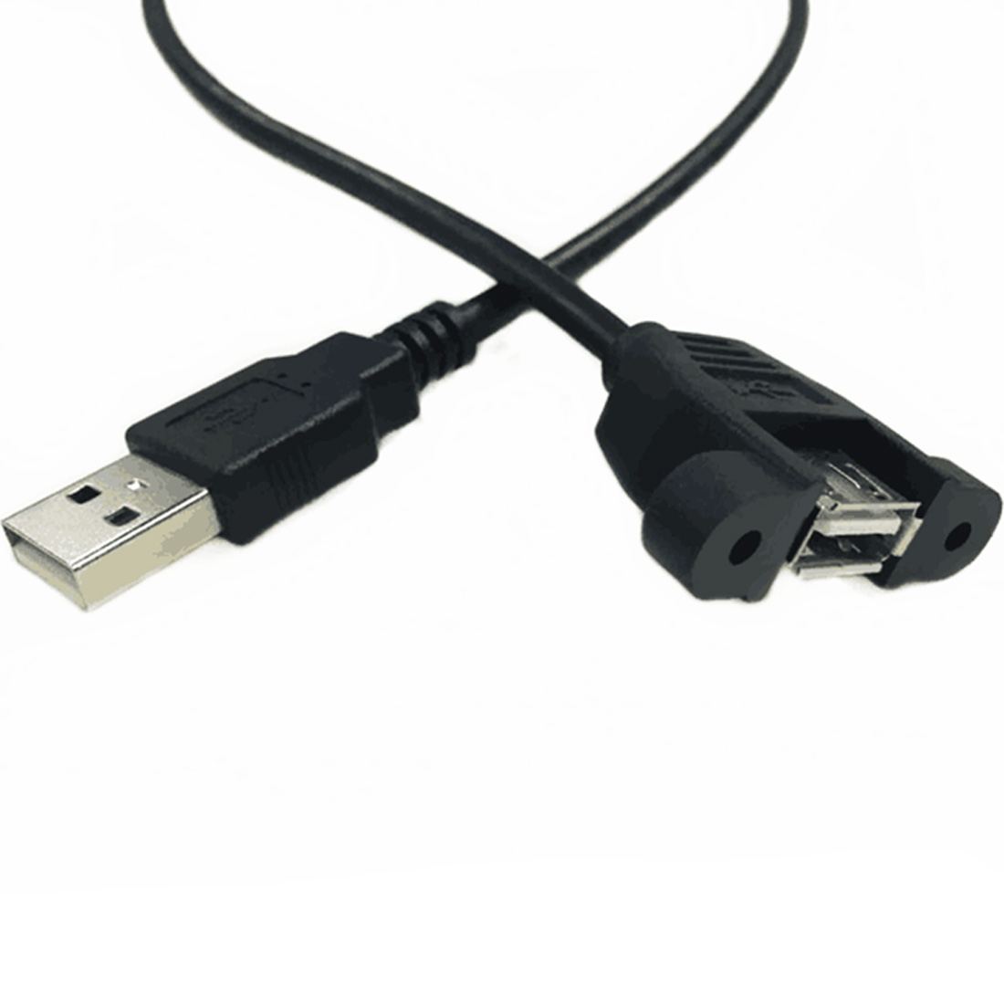 USB 2.0 connecteur A mâle vers prise A femelle montage sur panneau 30 cm – Image 3