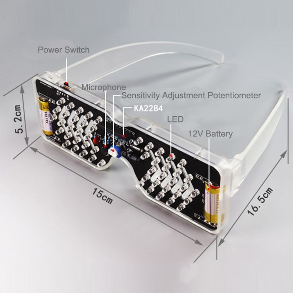Kit de lunettes à LED sensibles au son – Image 7