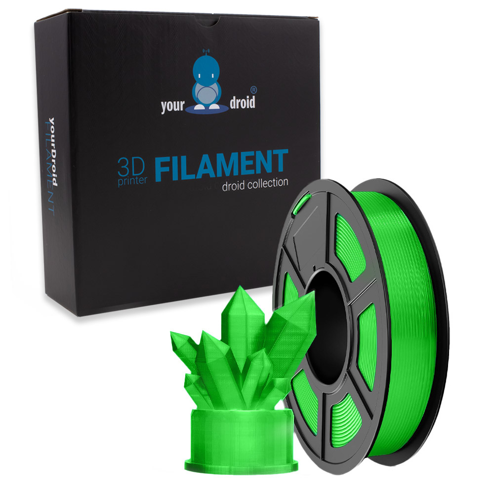yourDroid Filament TPU Vert transparent 1.75mm 500g