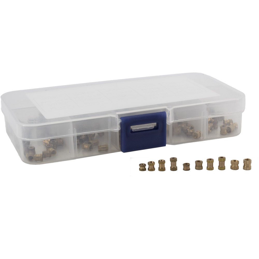 Kit d'écrous à sertir avec inserts filetés 200 pièces