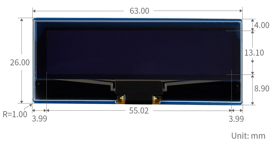 Waveshare 2.23" module d'affichage OLED pour Raspberry Pi Pico – Image 8