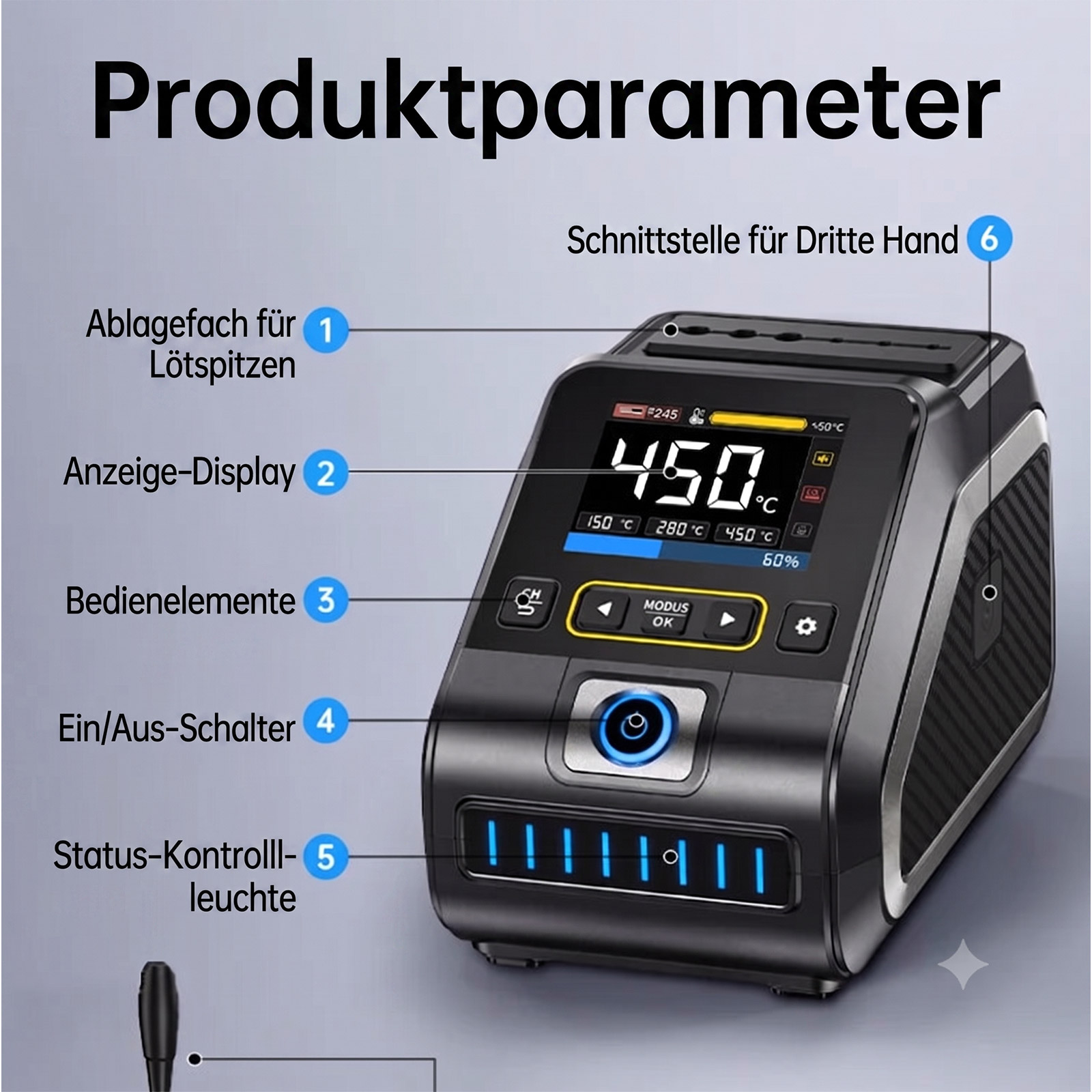 FNIRSI station de soudage DWS-200 F245 Plus 200W – Image 13
