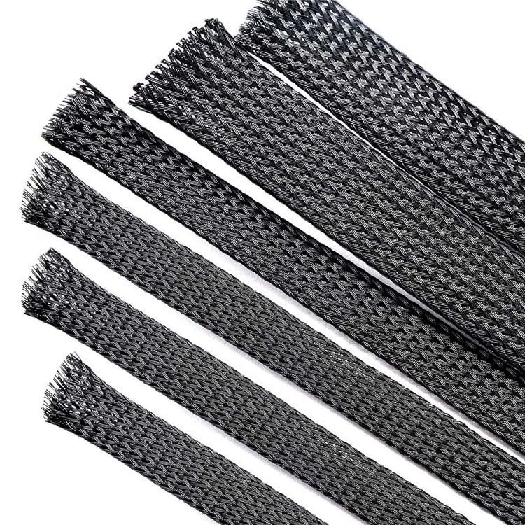 1 mètre de gaine tressée PET 4 mm