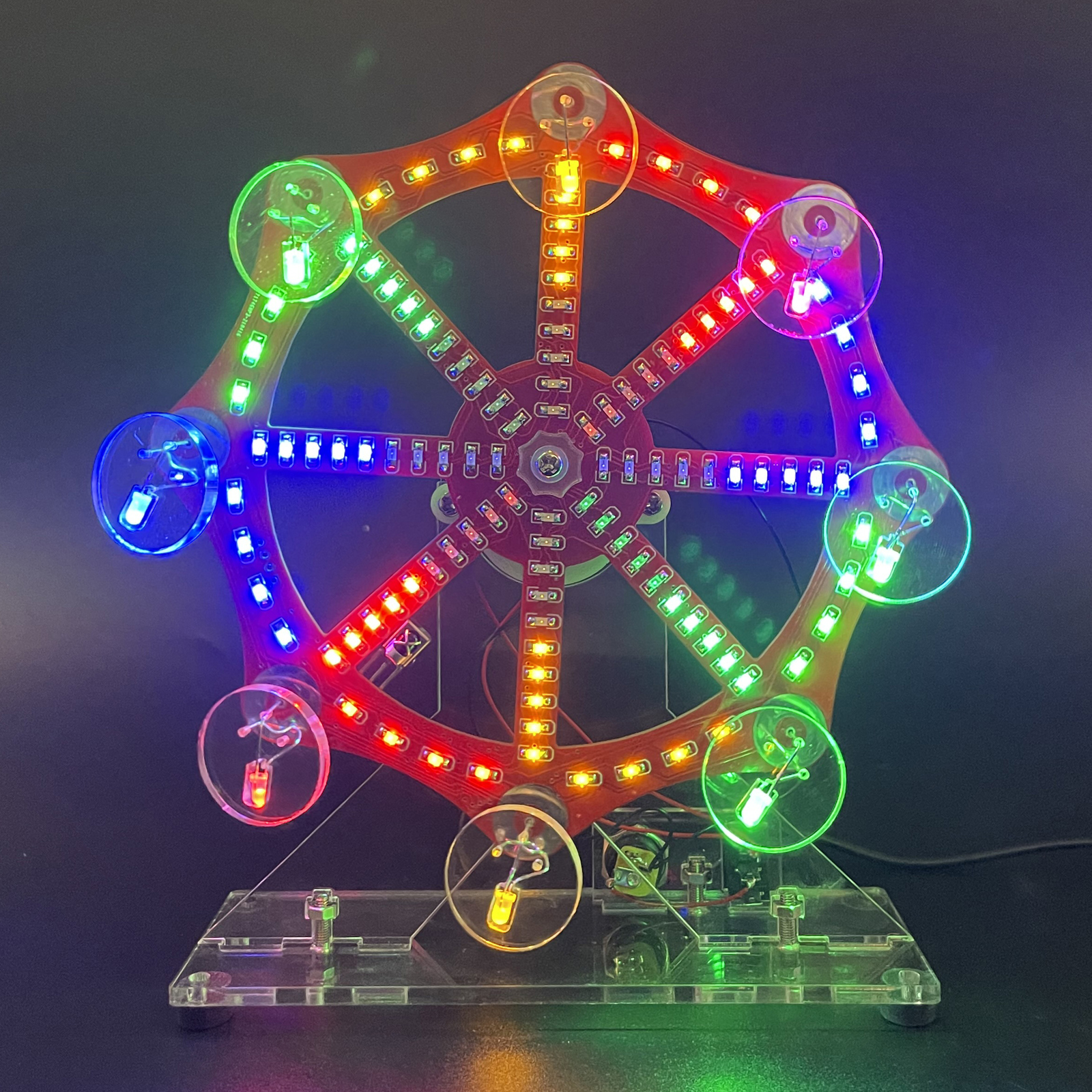 Kit de grande roue LED avec télécommande et animations – Image 4