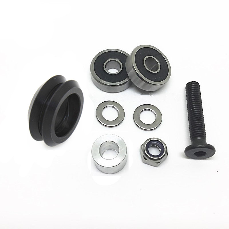 Kit de roues Delrin Dual V pour rail Openbuilds V-Slot (entretoise)