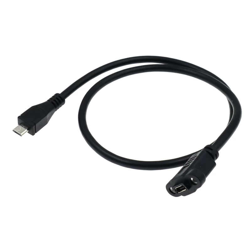 Connecteur Micro USB mâle vers prise Micro USB femelle à encastrer 50 cm