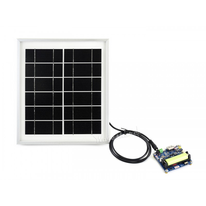 Panneau solaire Waveshare 6V / 5W avec connecteur creux 3,5x1,35mm – Image 3