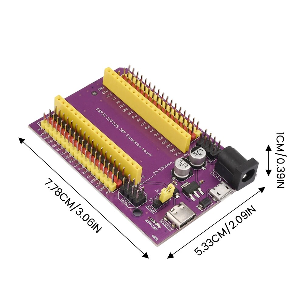 Carte d'extension pour ESP32 DevKitC Wroom32 38 broches – Image 4