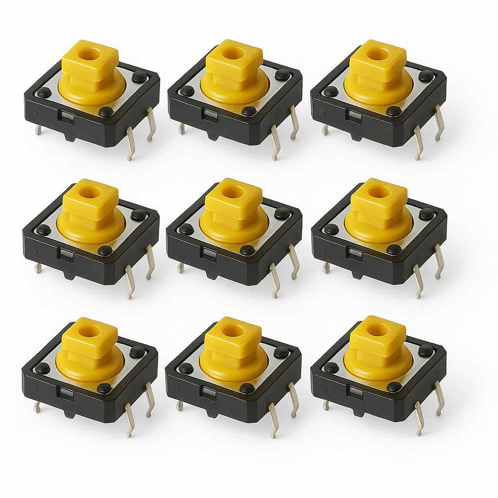 10x Boutons Micro-interrupteurs 12x12x7,3mm THT – Image 2