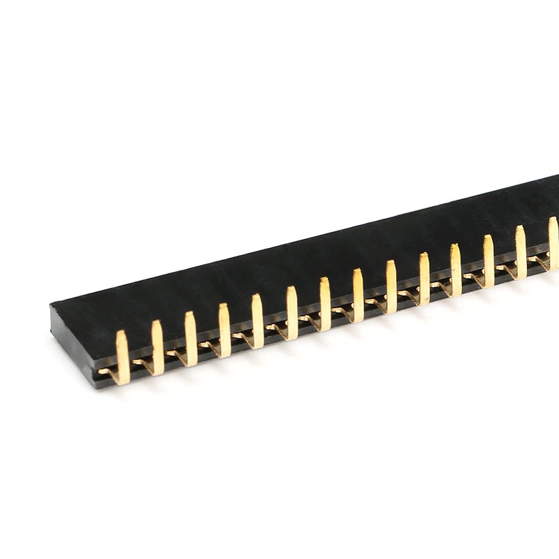 Barrette femelle 40 broches 2,54 mm coudée – Image 2