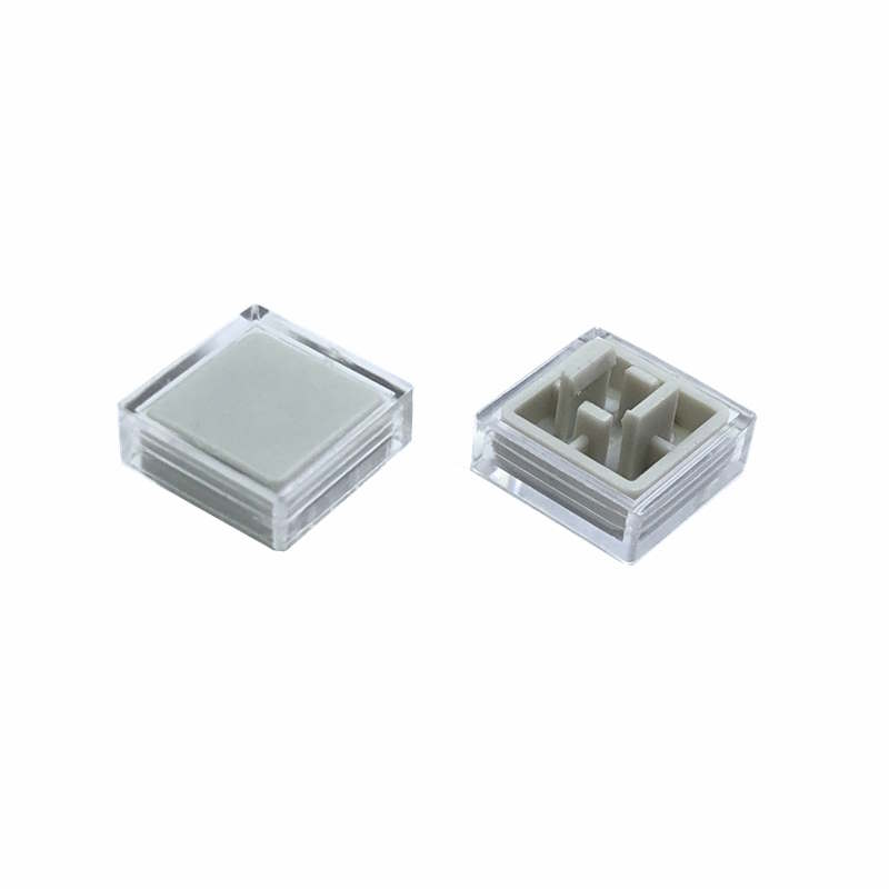 10x A14 Keycaps gris + capuchons de protection transparents pour Boutons 12×12×7,3 mm