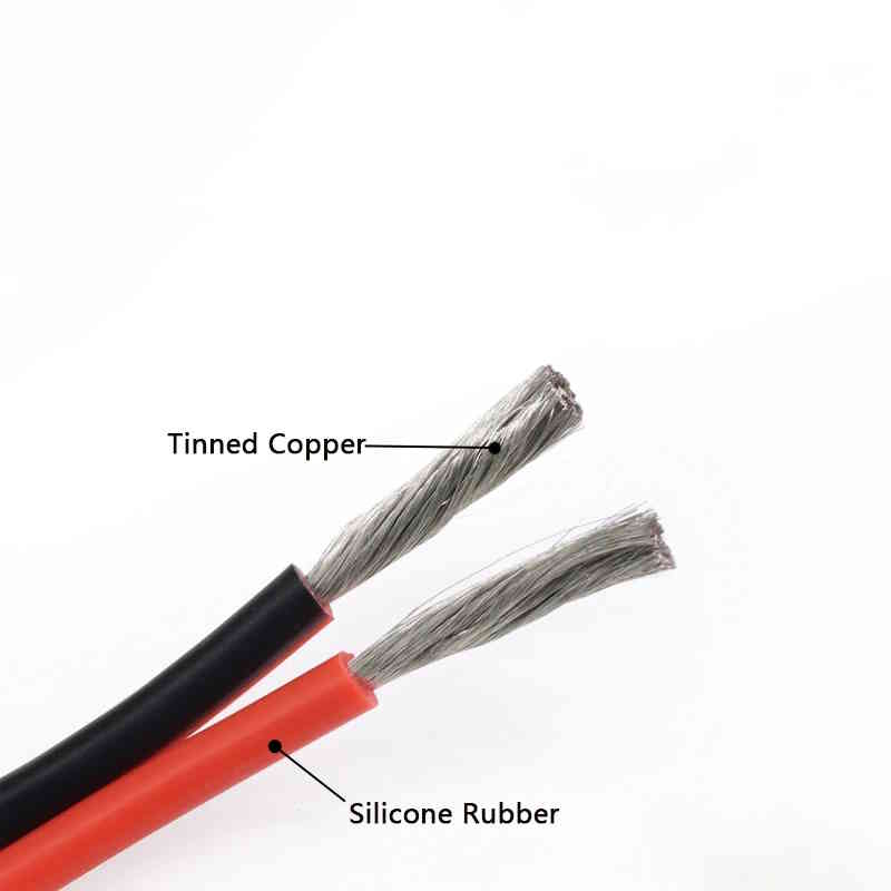Câble silicone 1 mètre 20 AWG flexible Noir+Rouge – Image 4