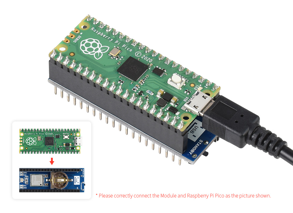 Module Waveshare L76B GNSS avec antenne GPS pour Raspberry Pi Pico – Image 6