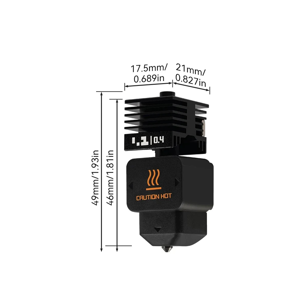 Hotend Standard Flow pour H2D / H2S / H2C, buse 0.4 mm – Image 3