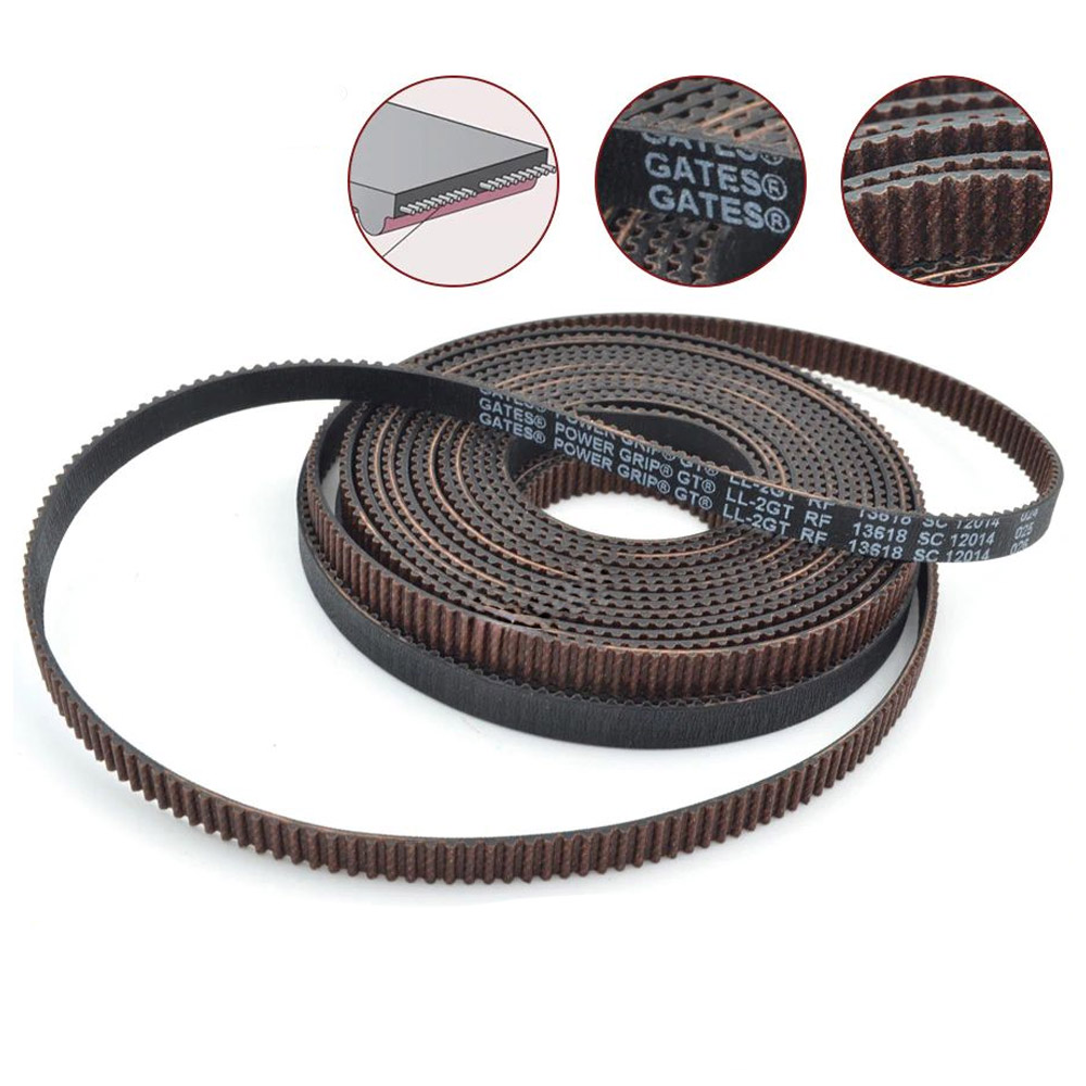 1 mètre courroie crantée Gates PowerGrip GT2 LL2GT-RF 6 mm – Image 2