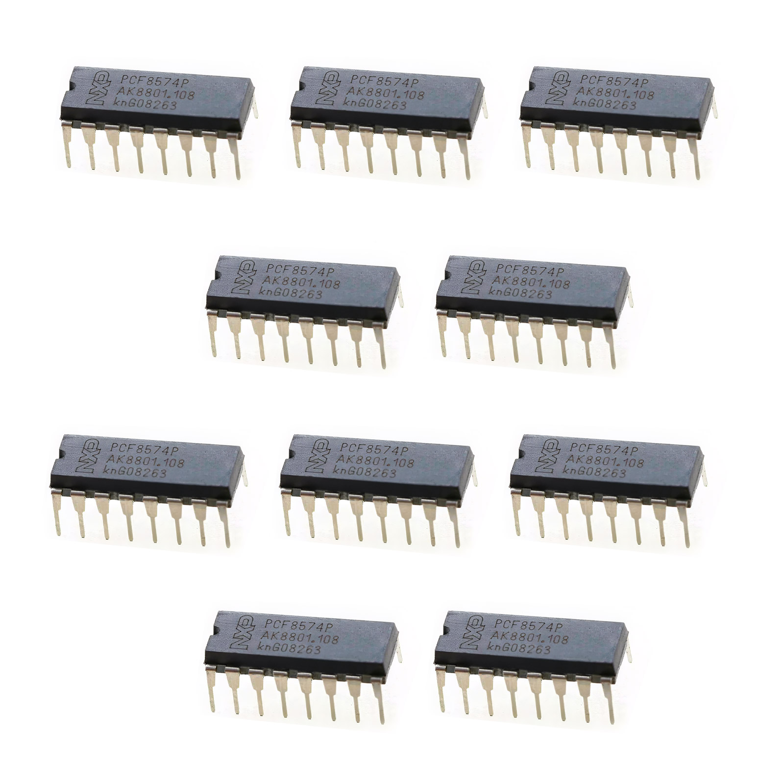 10x PCF8574P DIP-16 I2C 8-Bit Expandeur E/S IC