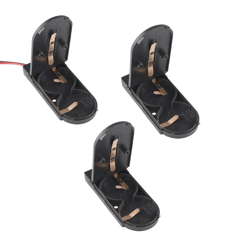 3x Support de piles 2x CR2032 - 6V avec interrupteur marche/arrêt
