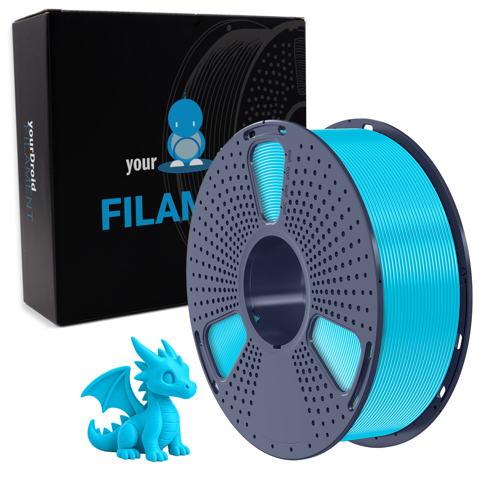 Filament PLA yourDroid Cyan 1,75 mm 1 kg