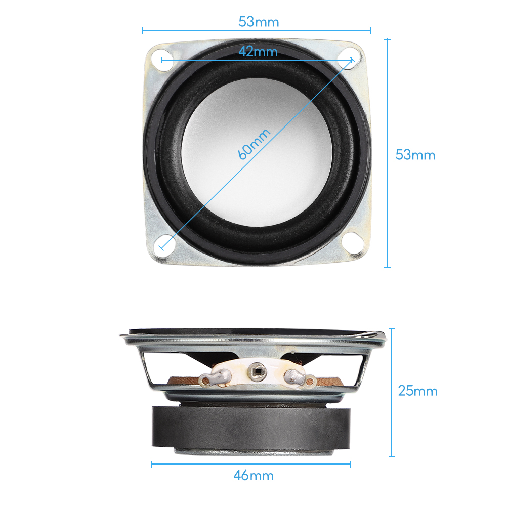 Haut-parleur mini 2 pouces 4 Ohm 3 W – Image 2