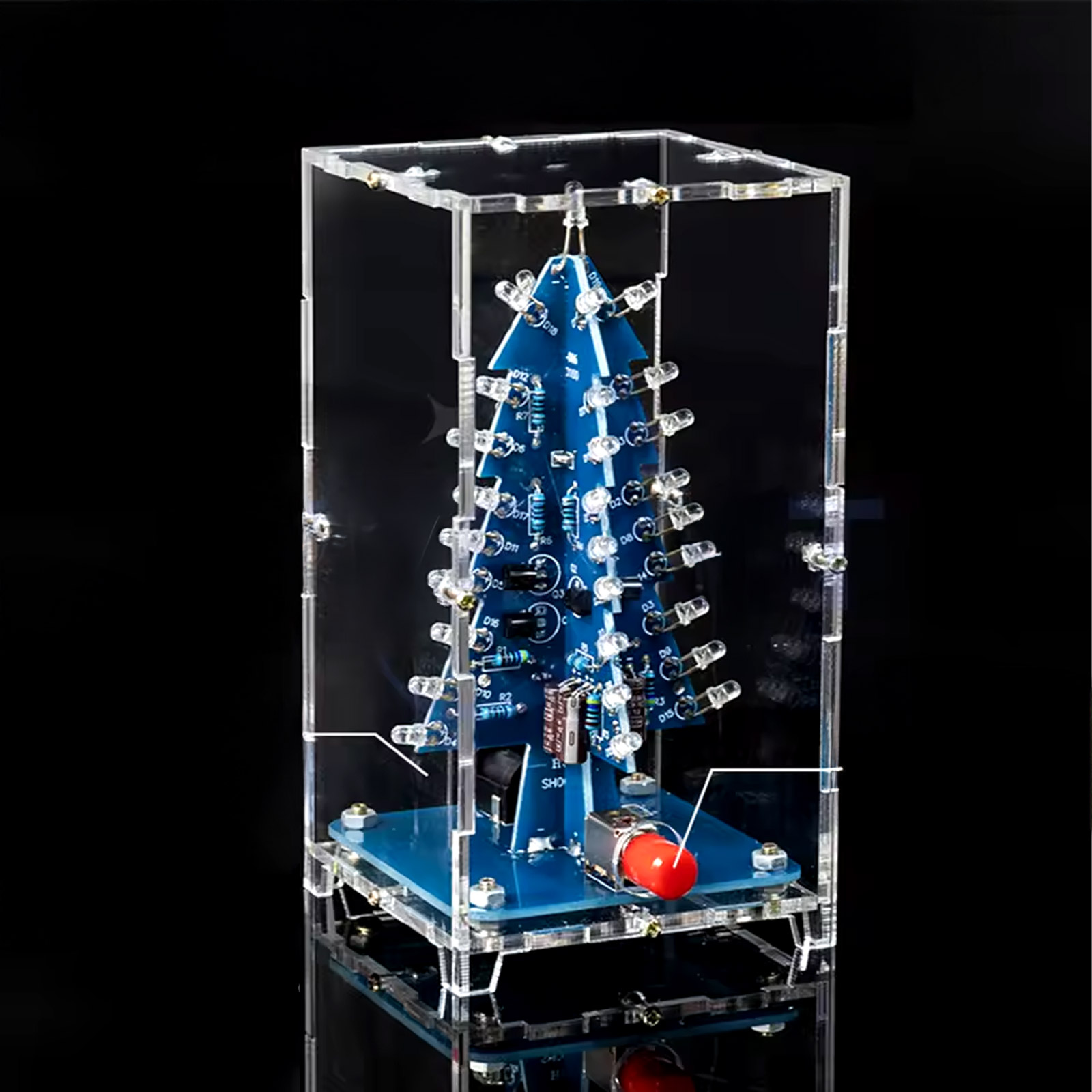 Kit sapin de Noël LED RGB avec boîtier