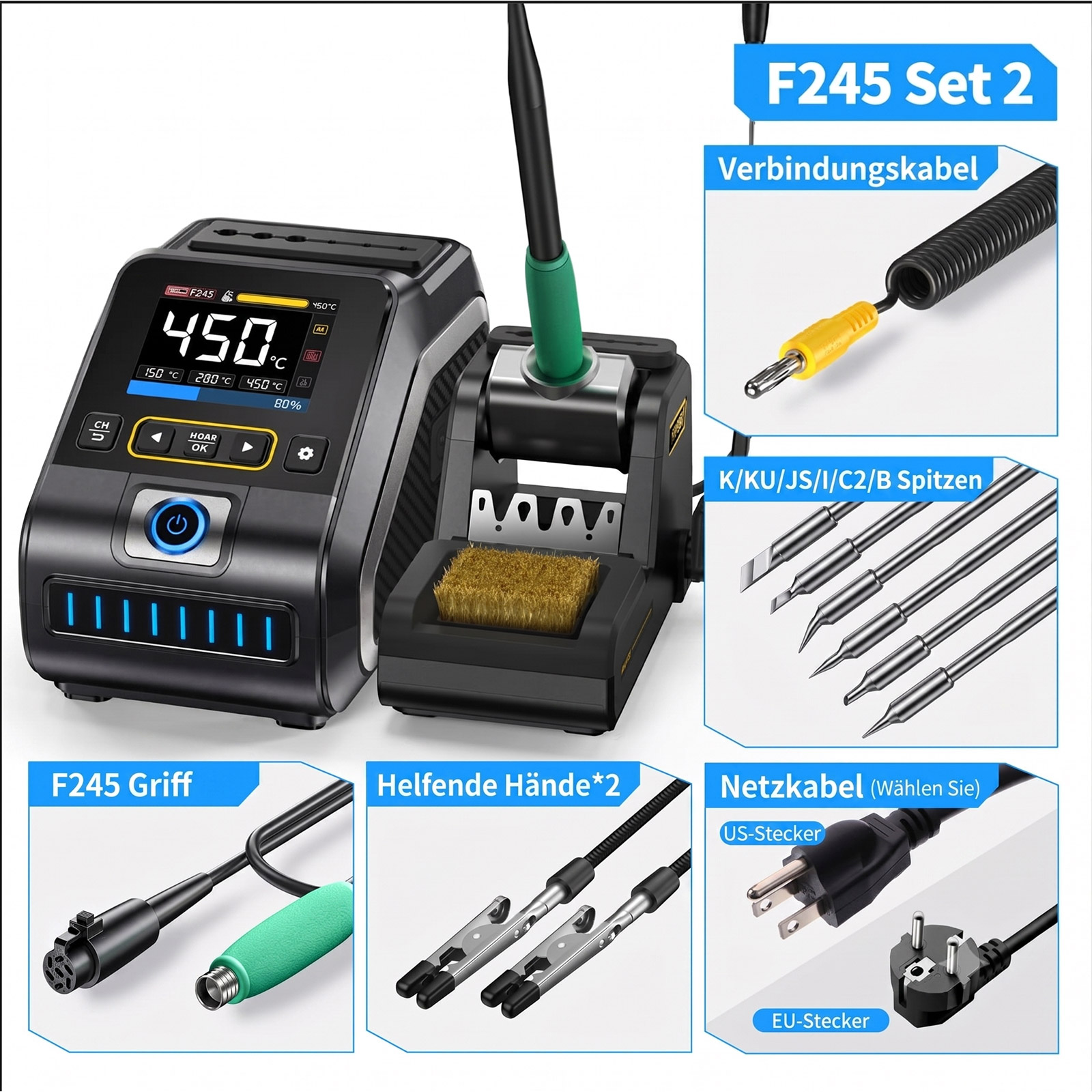 FNIRSI station de soudage DWS-200 F245 Plus 200W – Image 10