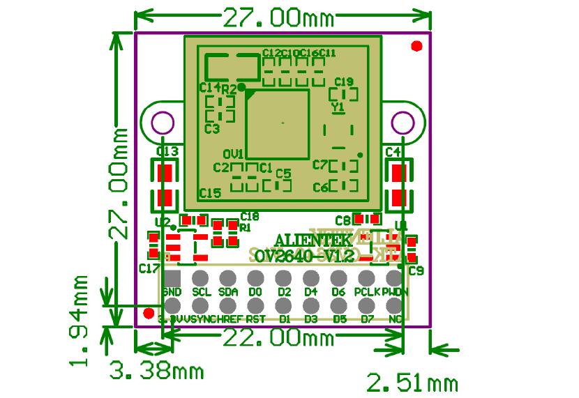 Module caméra OV2640 capteur CMOS 2 MP – Image 4