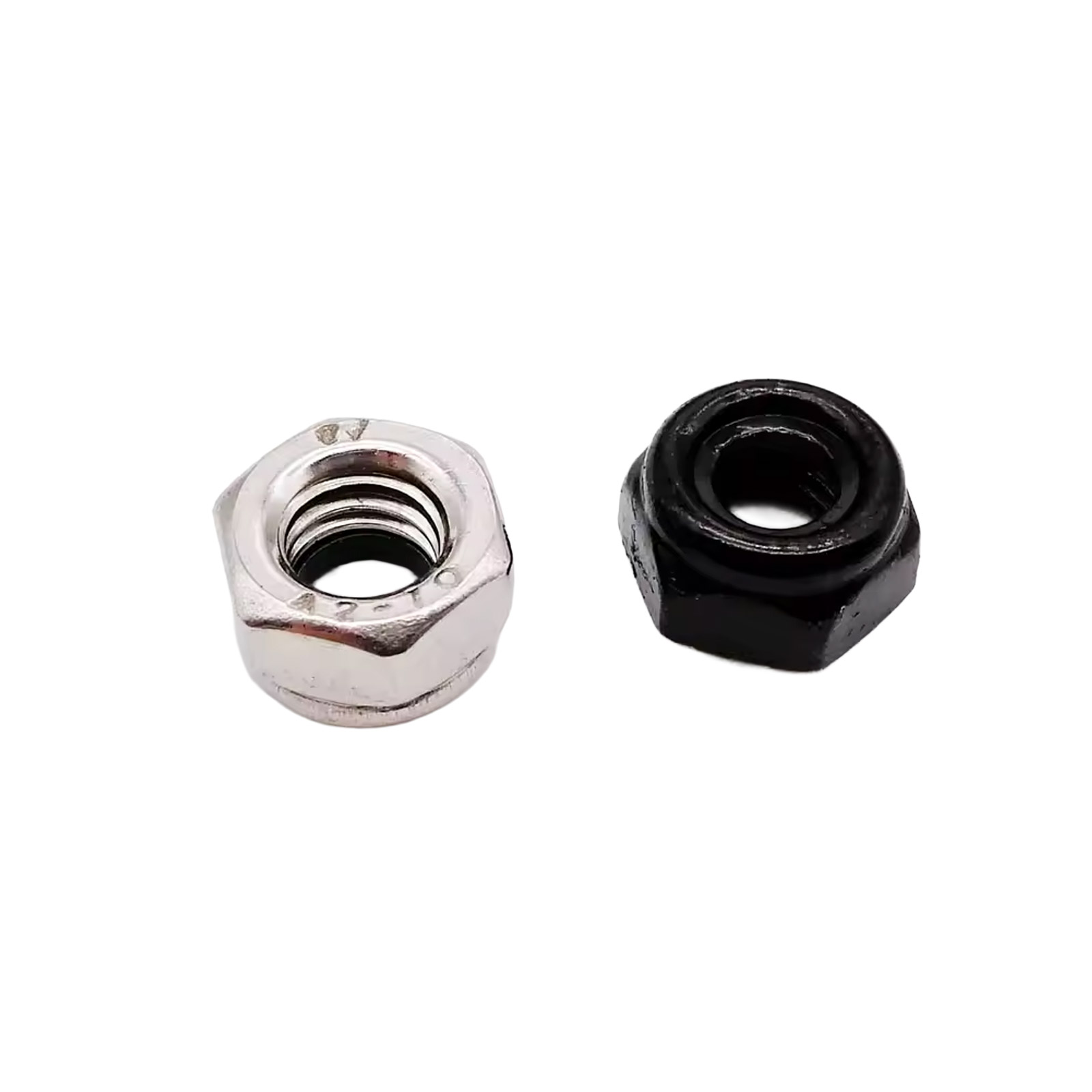 50x écrou hexagonal autofreiné acier inoxydable 304 DIN985 M4