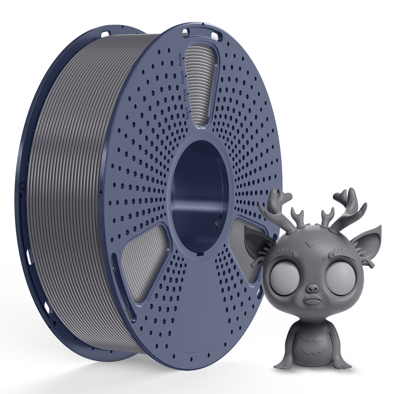 Filament Sunlu Silk PLA+ Gris 1,75 mm 1 kg – Image 2