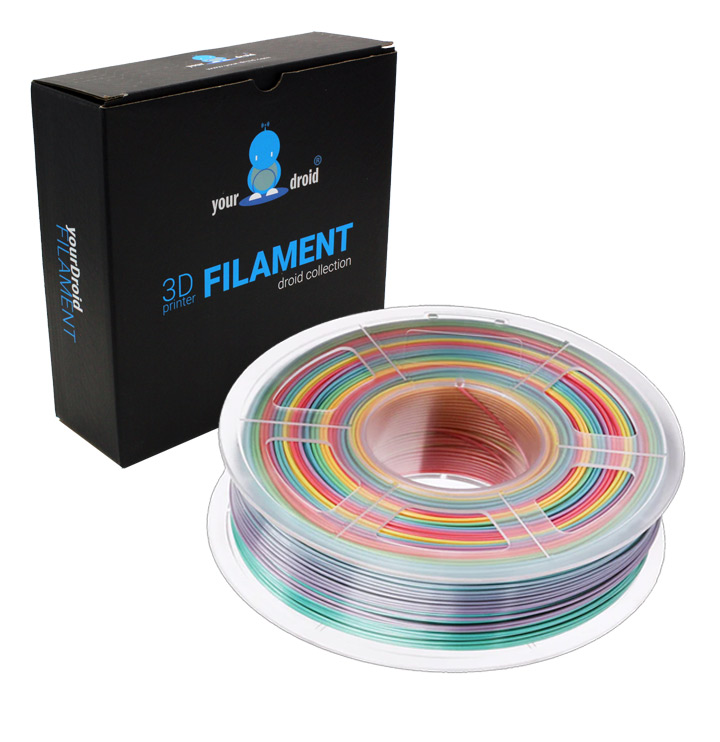 Filament PLA yourDroid Arc-en-ciel 1,75 mm 1 kg – Image 2