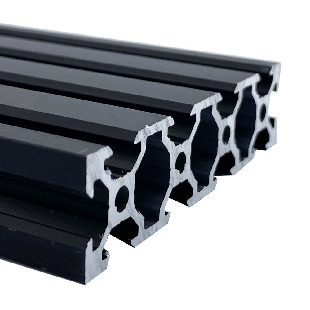 Profilé aluminium V-Slot 2080 1 mètre noir – Image 2