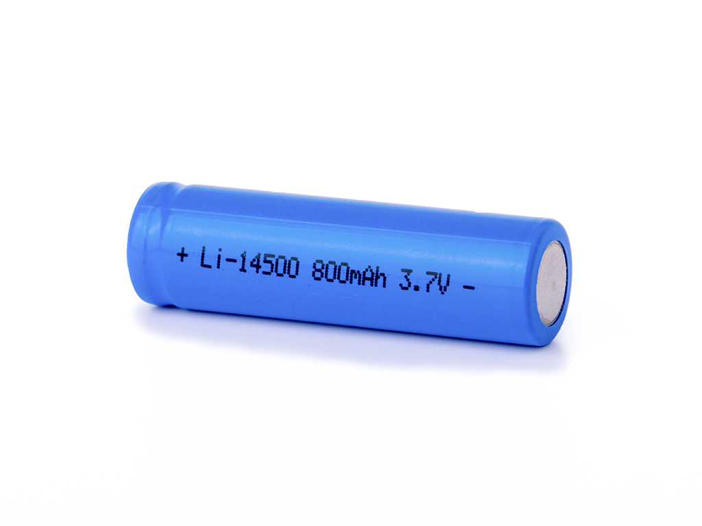 Accu Li-Ion 14500 3,7V 800mAh Flat Top (sans électronique de protection) – Image 2