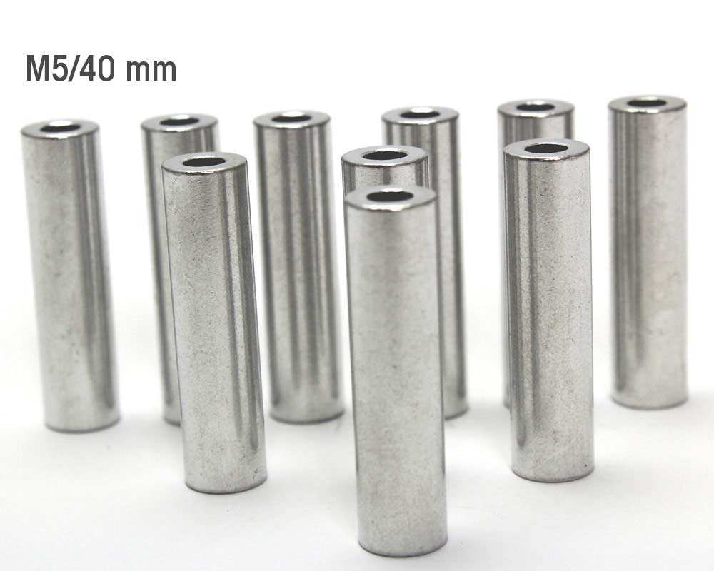 10x entretoise en aluminium M5/40mm