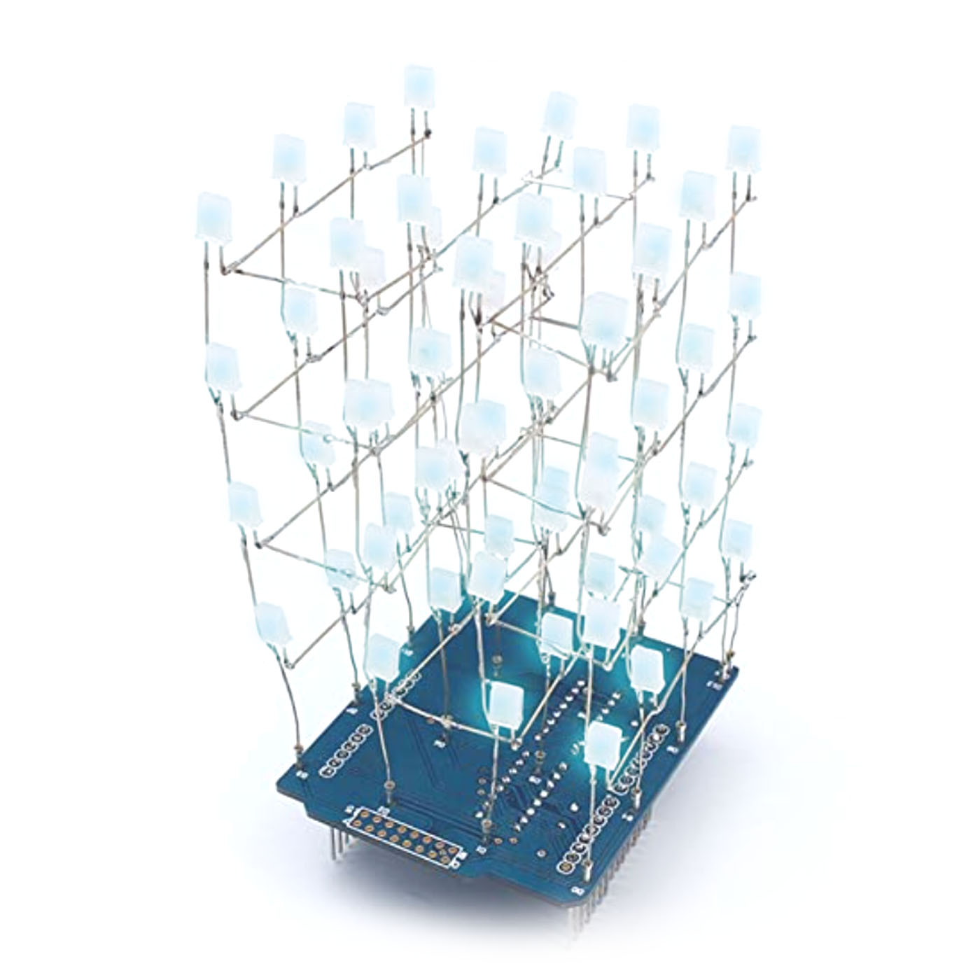 Kit cube LED 4x4x4 bleu