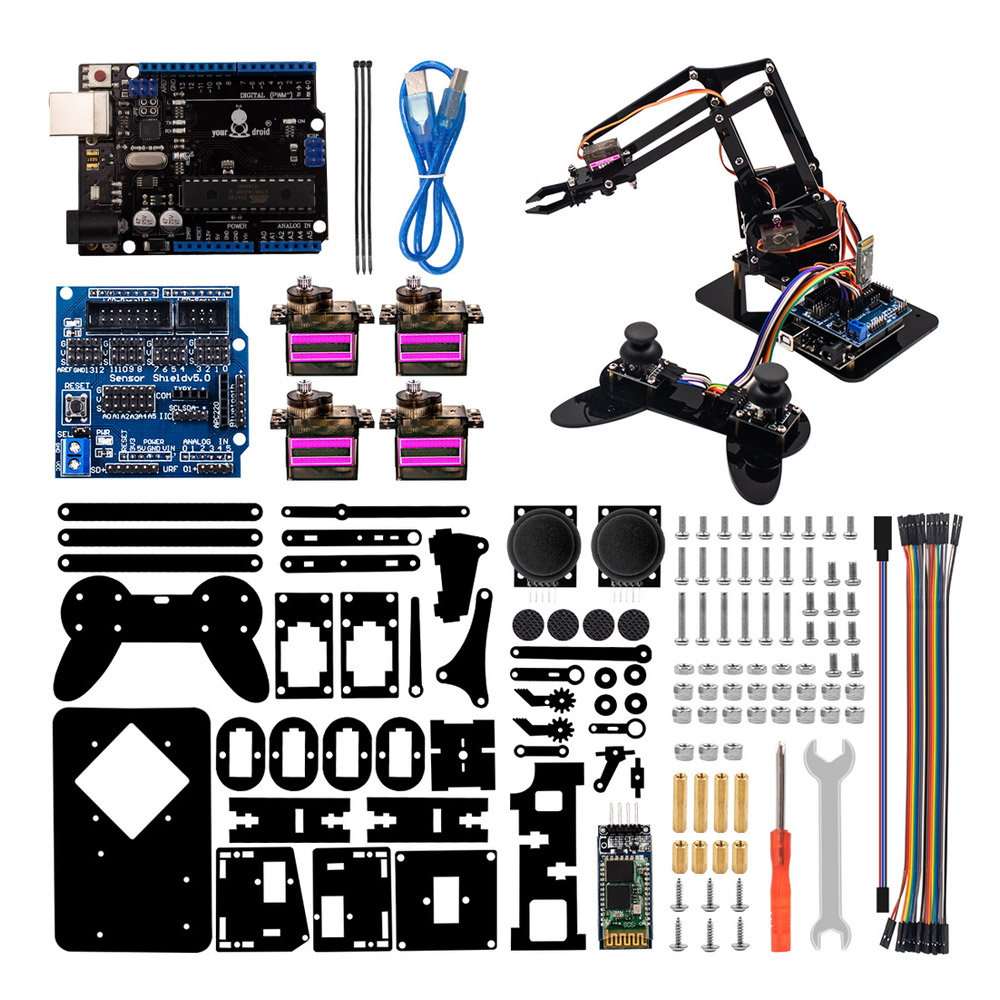 Kit de bras robotique yourDroid compatible avec Arduino UNO – Image 2
