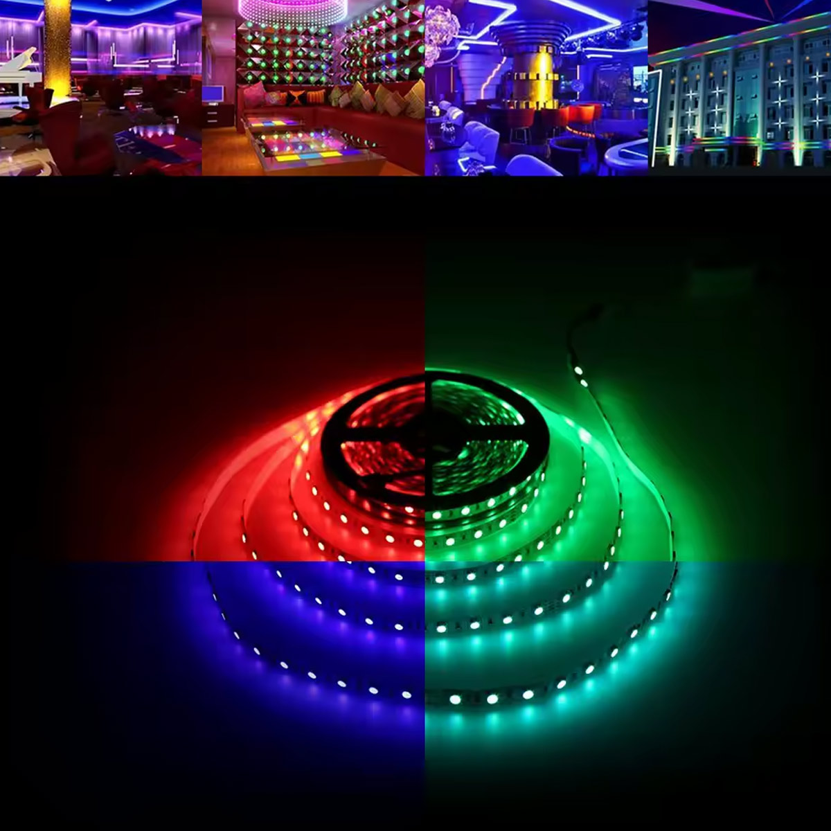 Bande LED 5050 CMS RGB - étanche - 300 LEDs DC12V 5m – Image 3