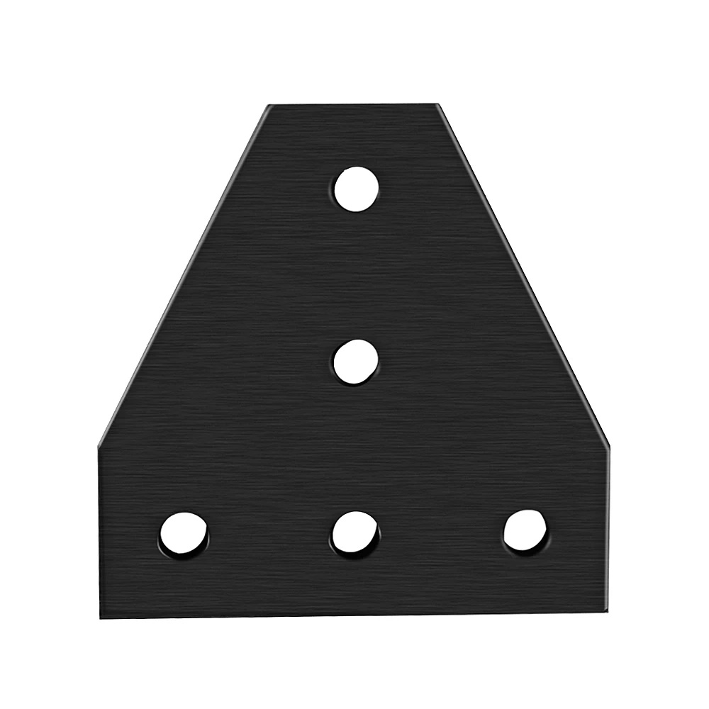 Plaque de connexion en T 90° pour profilés aluminium 2020, noir