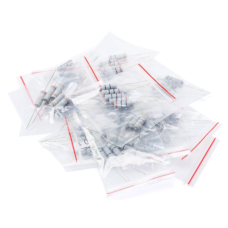 Kit de 300 résistances à couche de carbone 1W 0,1 - 750 Ohm 5%