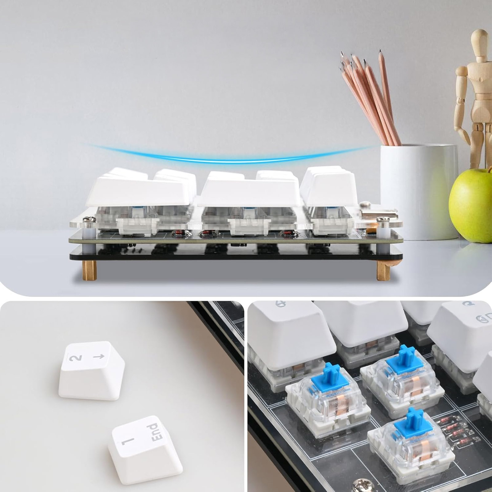 Kit DIY pavé numérique USB avec 17 touches mécaniques – Image 7