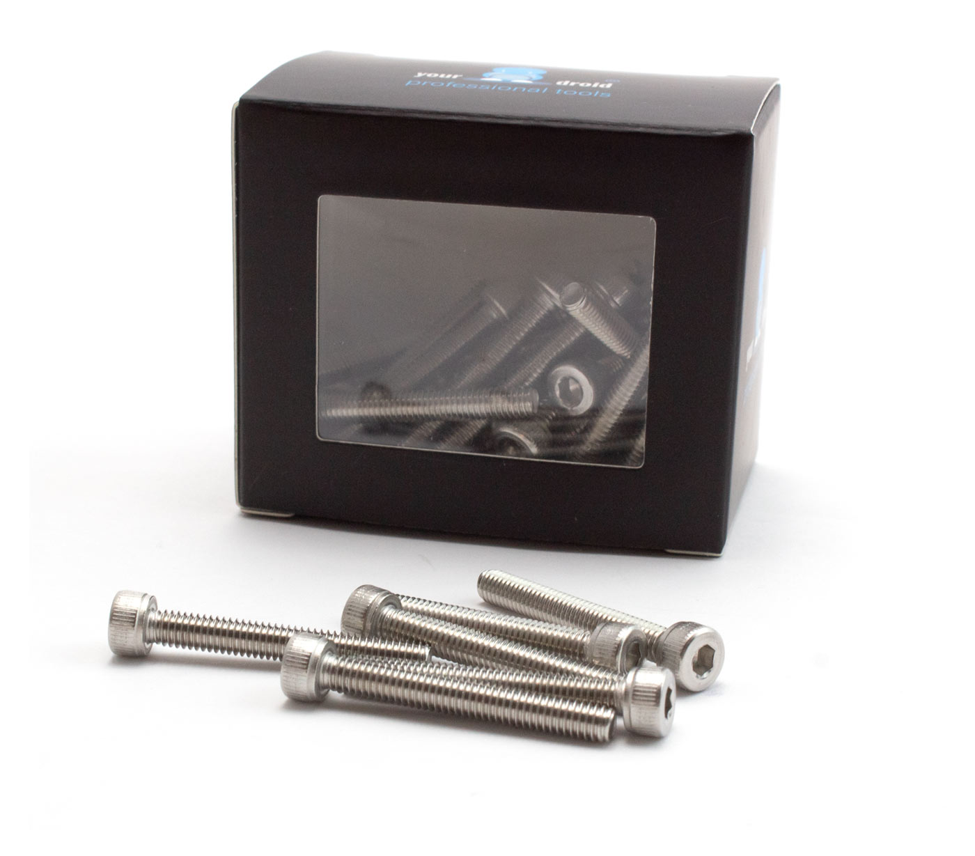 50x vis à tête hexagonale M4x30mm DIN912 acier inoxydable – Image 2