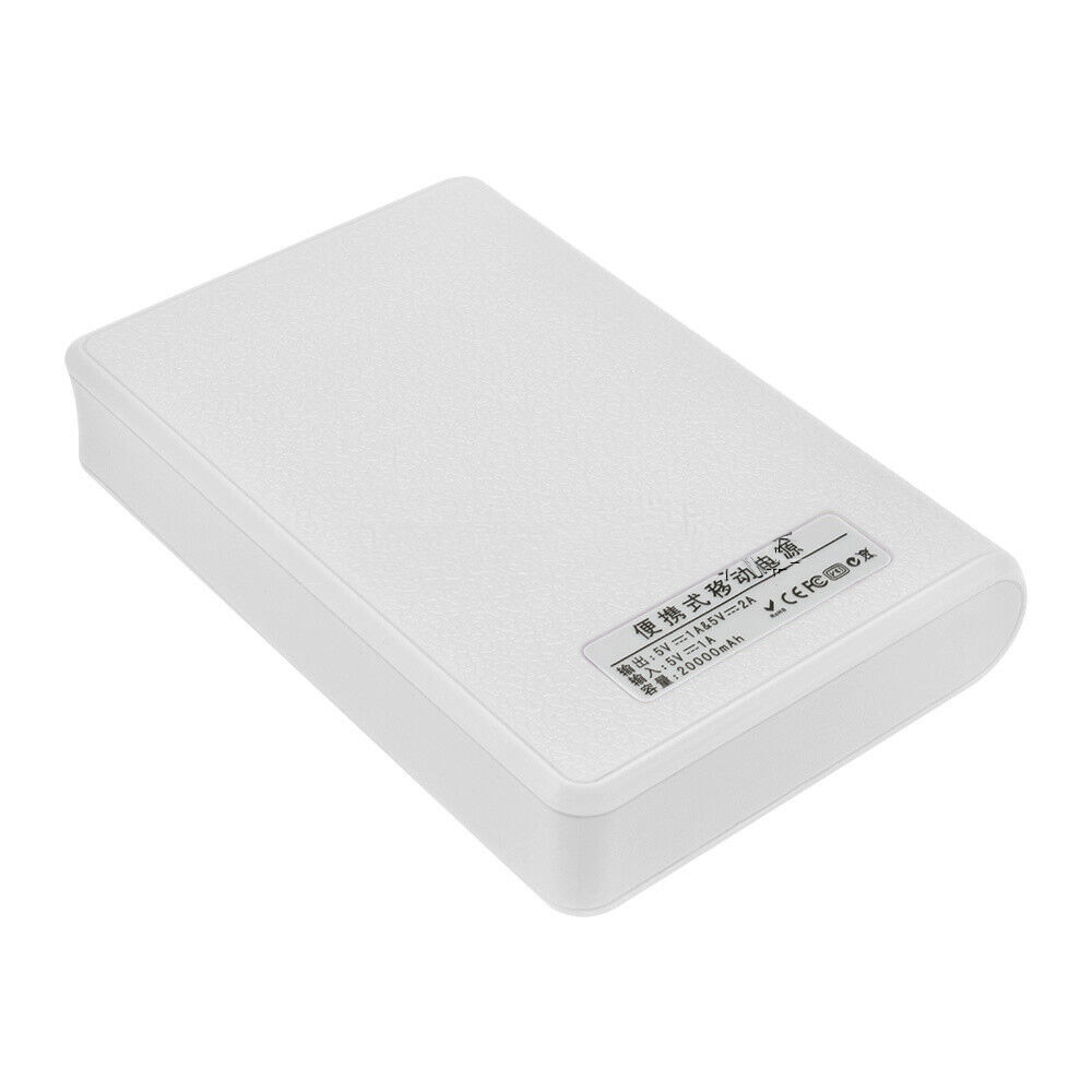 Boîtier de power bank 12 000 mAh blanc pour 4x batteries lithium 18650 – Image 3