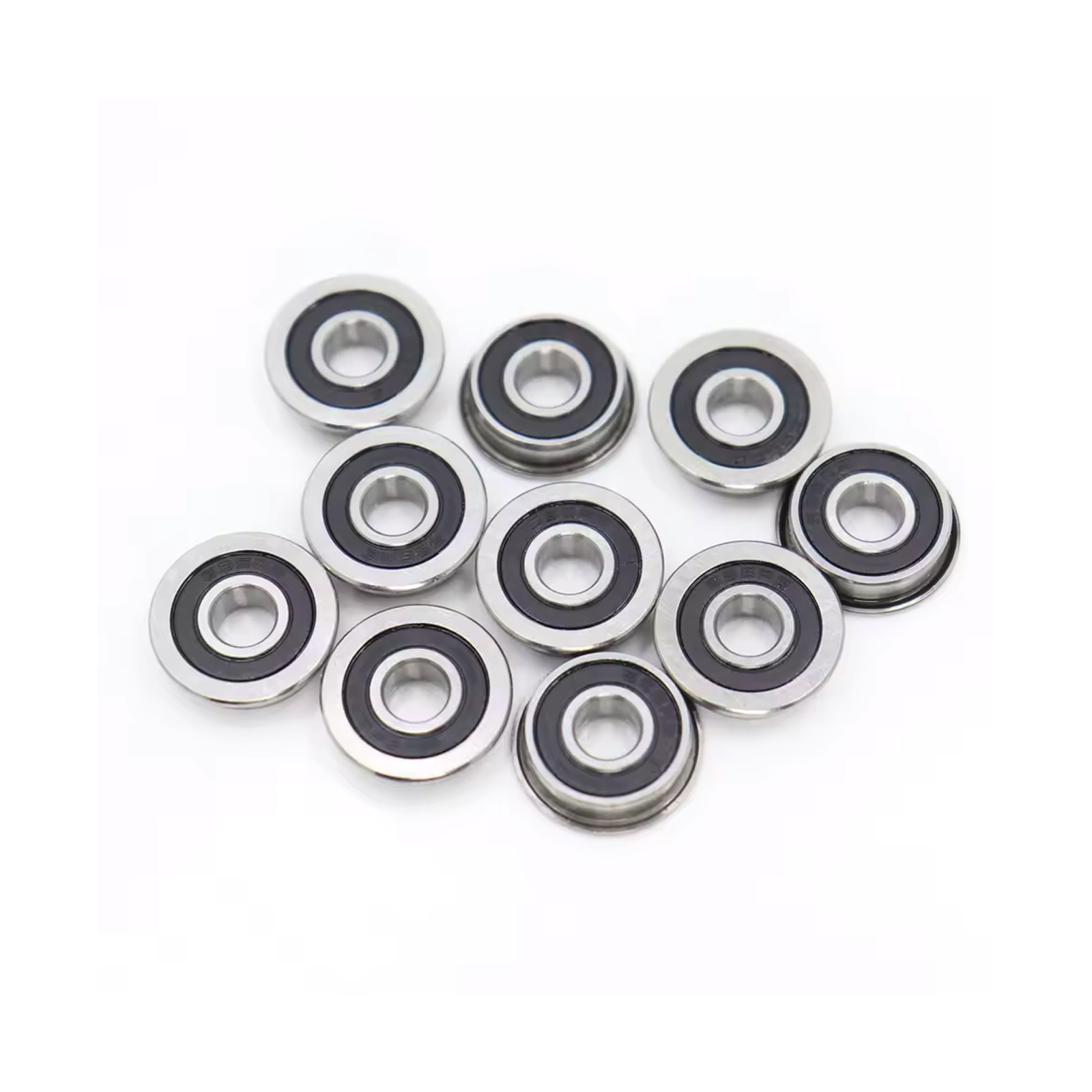 10x Roulements à billes F695-2RS avec bride – Image 2