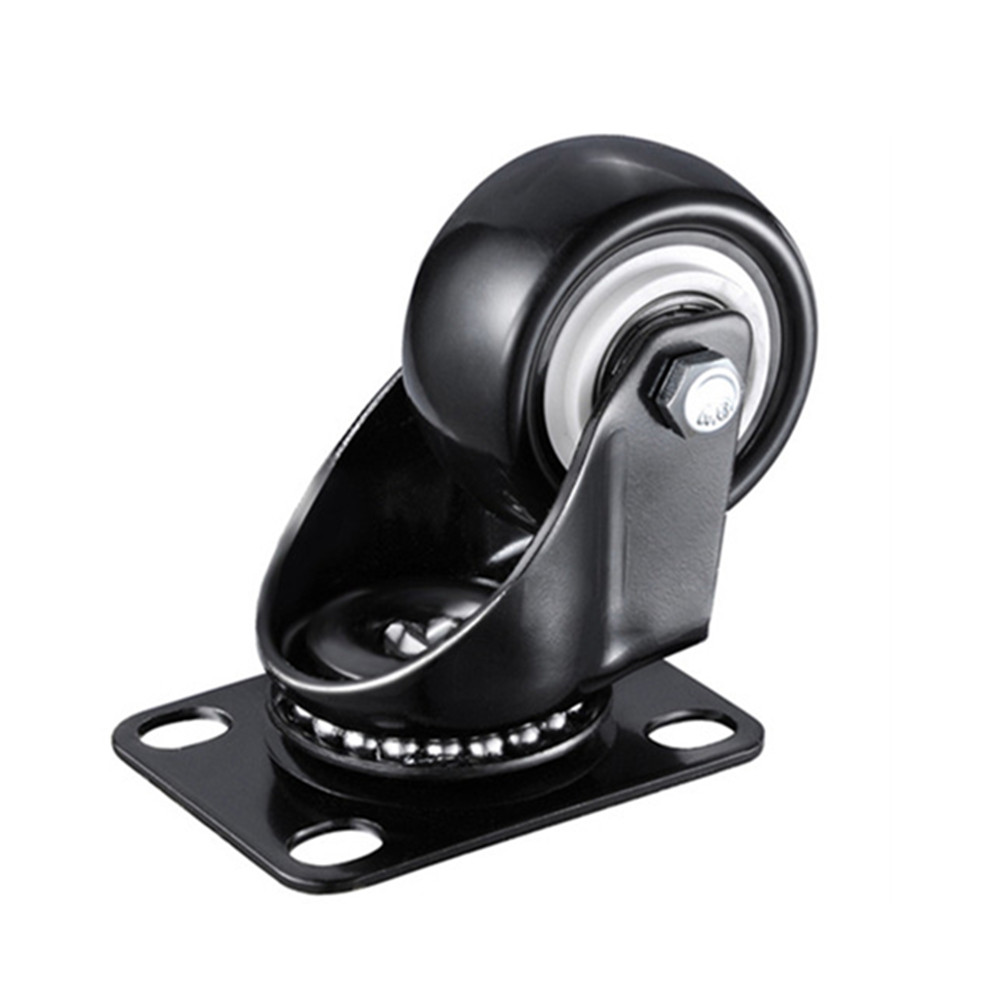 Roulette directionnelle 1,5" 360° noire – Image 2