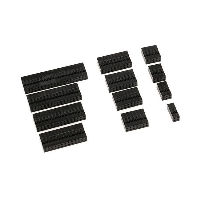 Assortiment de boîtiers Dupont à sertir, fiches femelles à double rangée 2,54 mm, 260 pièces