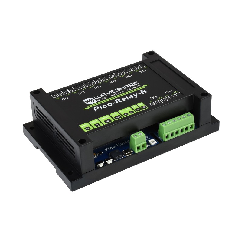 Waveshare Relais industriel 8 canaux pour Raspberry Pi Pico